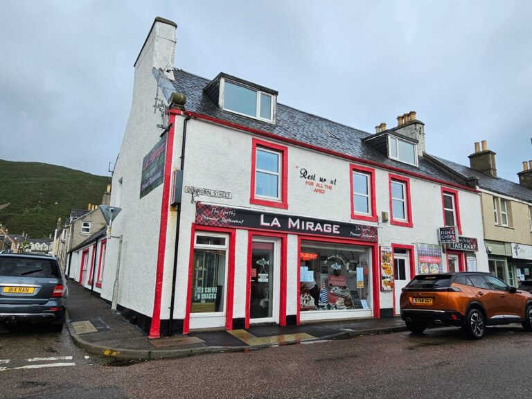 Iconic Highland eatery “La Mirage” in Helmsdale – For Sale